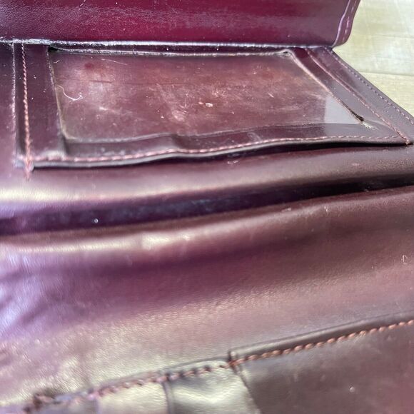 LeBaron Leather Bifold Wallet Venice Calf ID Maroon - Picture 11 of 11